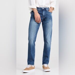 FRAME L'Homme Slim Crop Denim Jeans Elmwood Medium Fade Wash 34x30